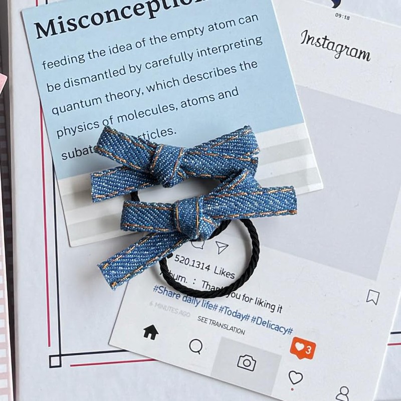 Denim Hair Scrunchies Tie Hair Ring Loop Rope Ponytail Holders