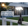 CVchancin Solar Lights Outdoor, 2 Pack Motion Sensor Clip On