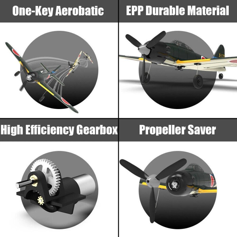 VOLANTEX US VOLANTEX 2.4G 4CH WWII A6M Zero Fighter RC