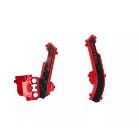 Acerbis X-Grip Frame Guards Red/Black Fits GAS GAS MC50 MC-E 5 2021-2023