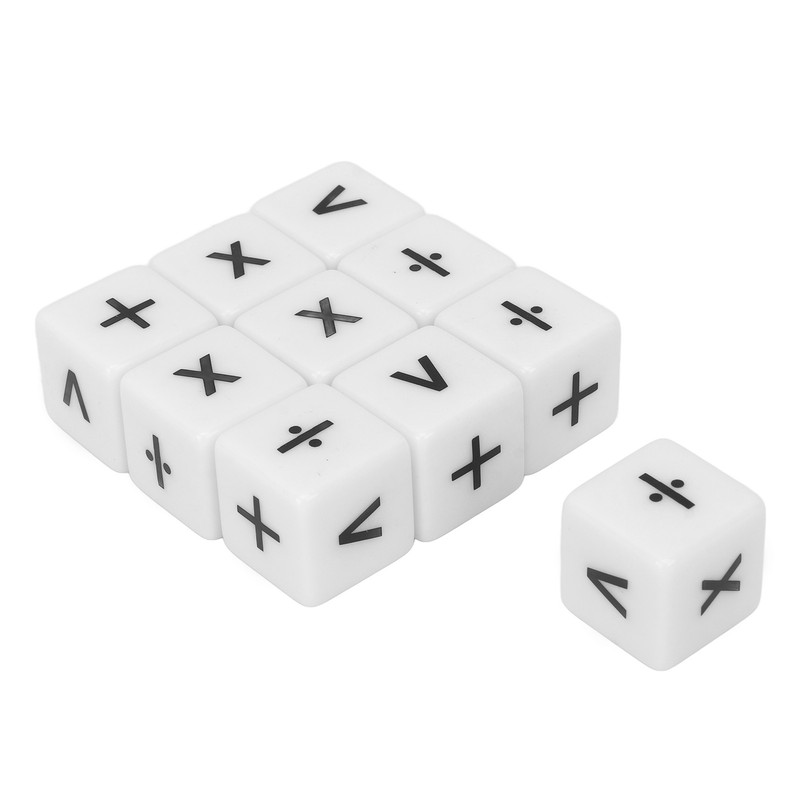 20pcs Teaching Dice Set Math Operation Dice Mathematical Operation Dices
