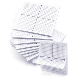 Benvo Graph Paper Sticky Notes Pads 3x3 Inch Math Graph Pads 20 x 20 Four Quadrant Self Adhesive Note Pads Mini Graph Paper for Teaching and Learning Math(300 Sheets)