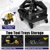 Rolling Shop Stool with Wheels, Heavy Duty Garage Work Mechanic
