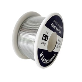 EQUIUREPER 1.0mm Solder Wire 63/37 Tin/Lead Sn63Pb37 with Flux Rosin core for Electric Welding (100g /0.22 lb)