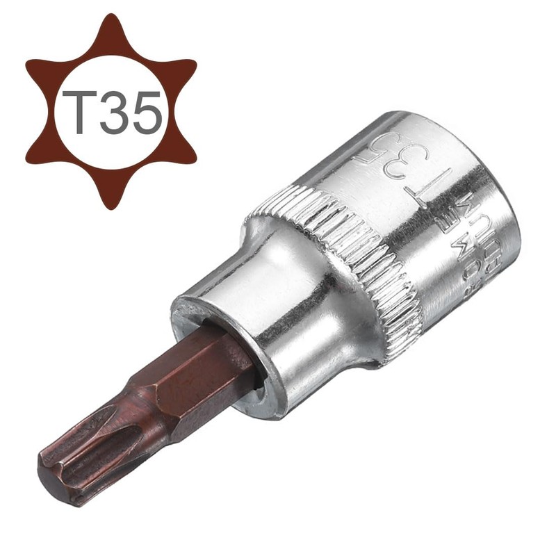 QUARKZMAN 3/8" Drive x T35 Torx Bit Socket, S2 Steel