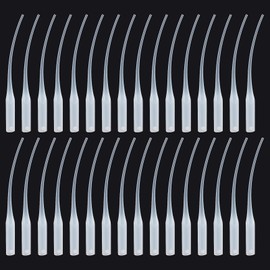 PH PandaHall Glue Tips, 100pcs Plastic Glue Micro-Tips Glue Extender Precision CA Glue Applicator for Arts Crafts Hobby Projects Guitar Fret Slot, White