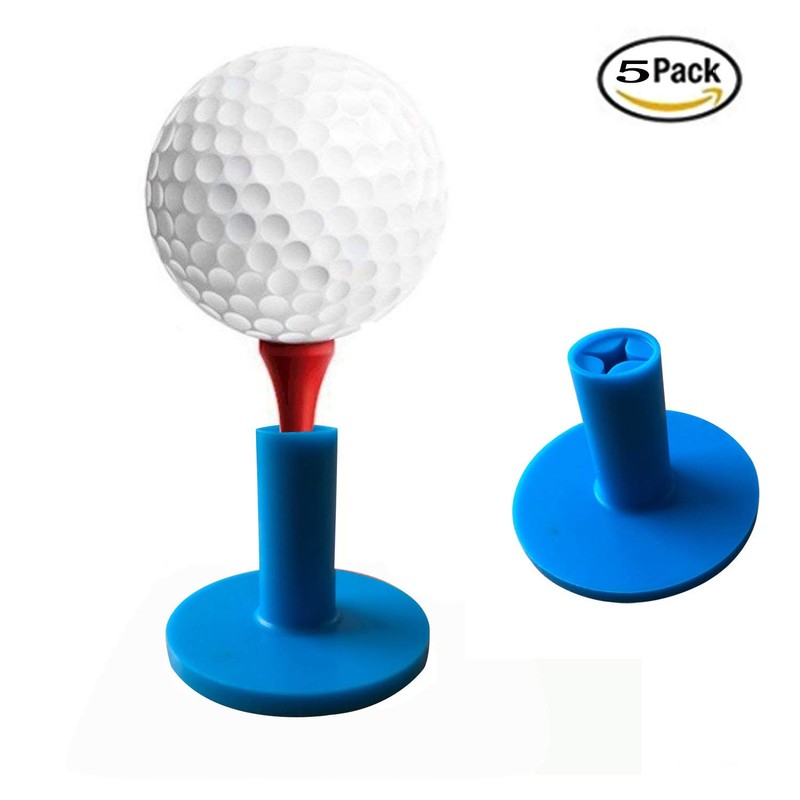 KOFULL Rubber Golf Tees Holder for Practice & Driving Range