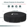 Krismile Solar Stock Tank Pool Cover,Heavy Duty All-Weather Protection 8Ft
