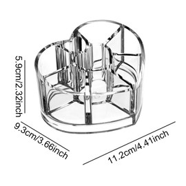 Harilla Lippenstift Organizer Lippenstifthalter Desktop Clear Cosmetics Hülle für Bürsten Zimmer Badezimmer