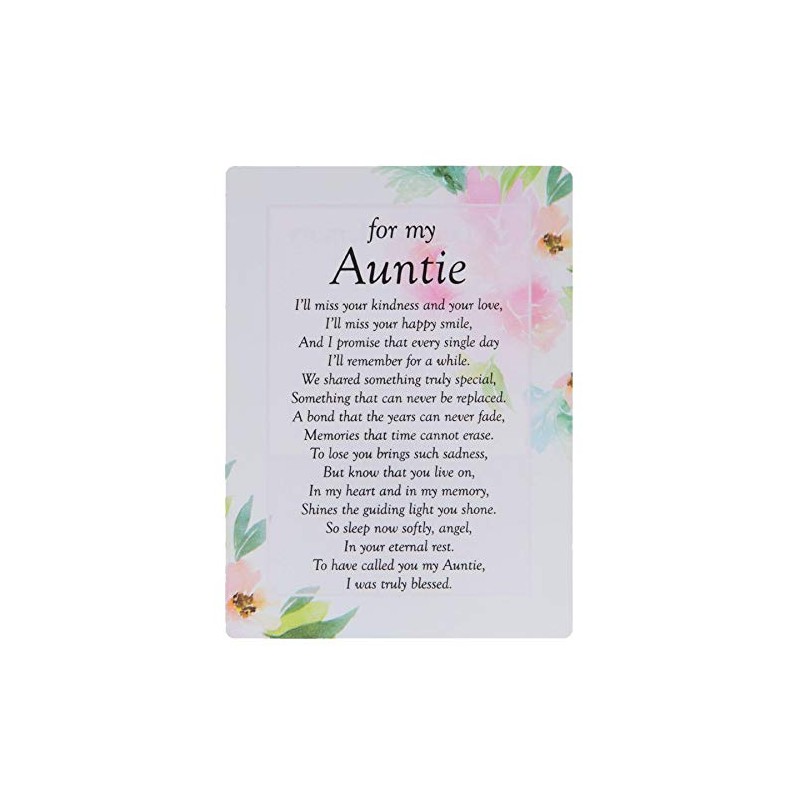Widdle Celebrations For my Auntie Graveside Memorial Card – TY202