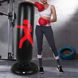 Inflatable Boxing Bag, Free Standing Inflatable Boxing Bag, Fitness Punching Bag for Kids/Adult