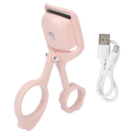 3 Gears Heated Eyelash Curler Intelligence Electric Eye Lash Curler Type C Rechargeable Eyelash Curler Pink