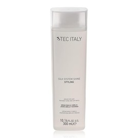 Tec Italy Silk System Shine Sérum Capilar para Cabello Seco y Dañado Suaviza Controla el Frizz Aporta Brillo y Suavidad Protección Térmica con Aceite de Jojoba Fórmula Ligera Leave In 300 ml