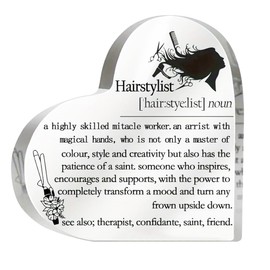 Hair Stylist Appreciation Gifts for Women Men Inspirational Desk Sign Decor for Home Office Hairstylist Birthday Gift for Hairdresser Gifts for Women Men Acrylic Hairstylist Plaque Decoration