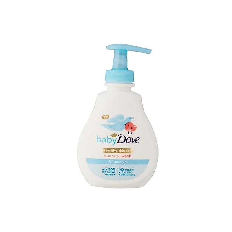 Baby Dove Sensitive Moisture Fragrance Free Head to Toe Wash,