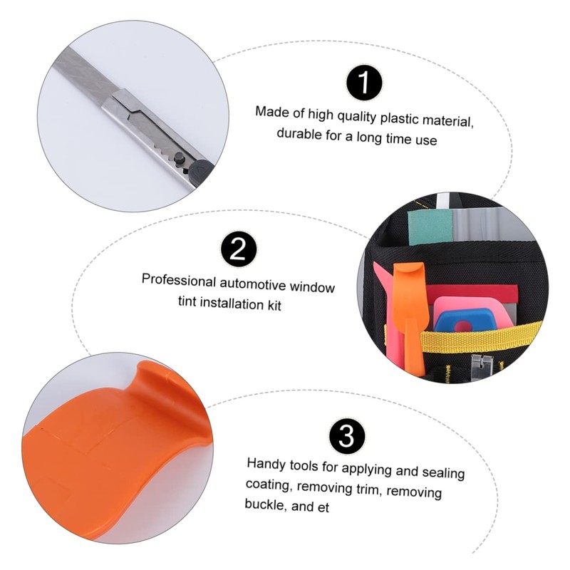 NOLITOY 1 Set Car Film Wrapping Tool Kit Professional Vehicle