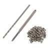 50pcs Stainless Steel Coiled Wire Helical Screw Thread Inserts M1.6*0.35*2D