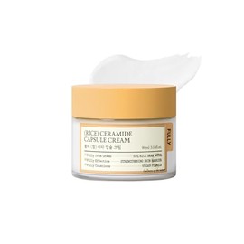FULLY Crema Hidratante de Ceramida de Arroz – Crema Facial Coreana de Hidratación Profunda con Extracto de Salvado de Arroz y Ceramida, Fortalece la Barrera, Piel Luminosa, Sin Fragancia, Vegana y