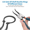 324 Piece Circlips Set, Snap Ring Metal C-Clip, C-Clips, Circlip