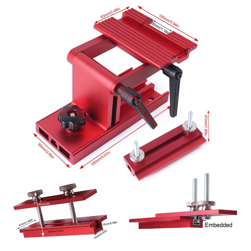 Adjustable Replacement Tool Rest Sharpening Jig for 6 Inch or