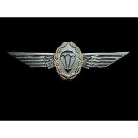 GERMAN MILITARY MASTER JUMP WINGS BADGE 3 3/4" DOUBLE POST METAL PIN
