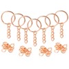 YHYZ Keychain Ring Set (Rose Gold, 30 Sets), Splits Key
