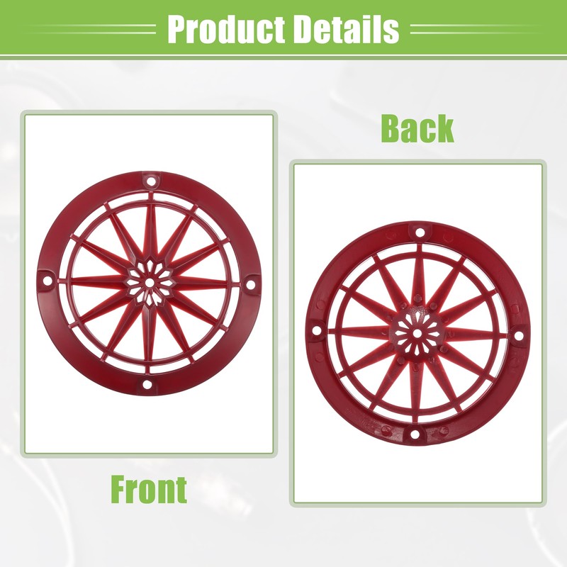A ABSOPRO 4 Pcs 3" Car Speaker Grille Cover Round