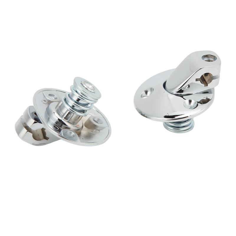 Car Sun Visor Support Brackets with Screw Bushing Chrome Plating