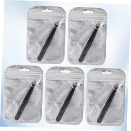 Outanaya Ergonomic Eyebrow Clip Tweezers 5pcs Set for Women Makeup Tool Portable Clip