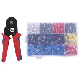 1800Pcs/Set Ferrule Crimping Tool Kit Copper PVC Carbon Steel Crimping Plier Set 0.25 ‑ 10mm²