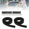 Depisuta 2pcs Squeegee Rubber Replacement, Universal Flexible Vane/Wing for Windows,