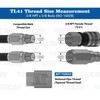 TL Topline 3/8" Body with 3/8" NPT Thread | Flat