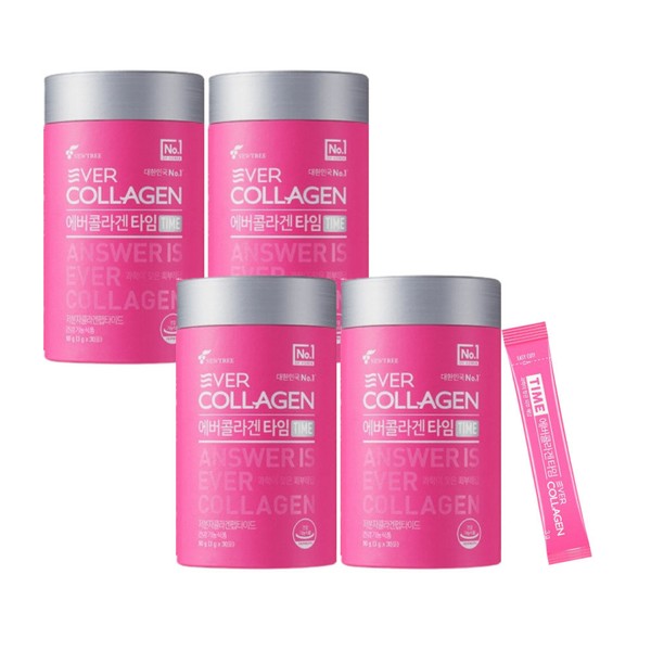 Ever Collagen Time 120-day supply (30 packets x 4 containers) / 에버콜라겐 타임 120일분 (30포 x 4통)