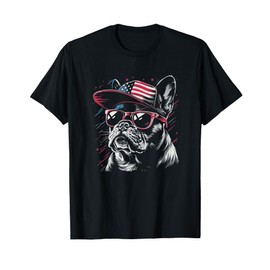 Funny 4th of July French Bulldog Dog Lover Frenchie Women Kids Men T-Shirt