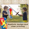 28 Pcs Kids Inflatable Medieval Joust Sword and Shield Knight