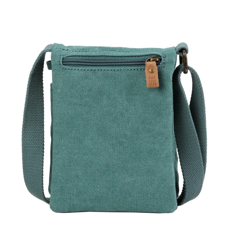 Troop London TRP0243L Classic Canvas Across Body Bag Charcoal