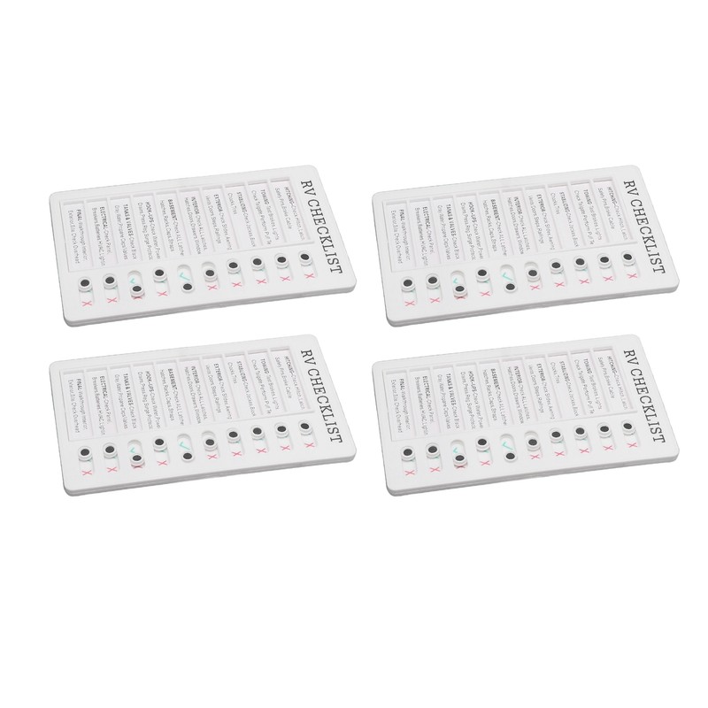 4pcs Checklist Board DIY Production Recyclable Portable Chore Checklist Detachable