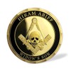 Masonic Challenge Coin Grand Master Hiram Abiff Widow’s Son Freemason
