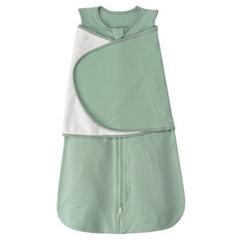 SIMYJOY Baby Sleeping Bags, Newborn, Swaddling Bag, Baby Wearable Swaddle Blanket & Swaddle Transition, 3-Way Adjustable Baby Sleeping Bag with 100% Cotton, Green