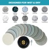 4 Inch Diamond Polishing Pads Kit, 15Pcs Wet/Dry Polishing Pads