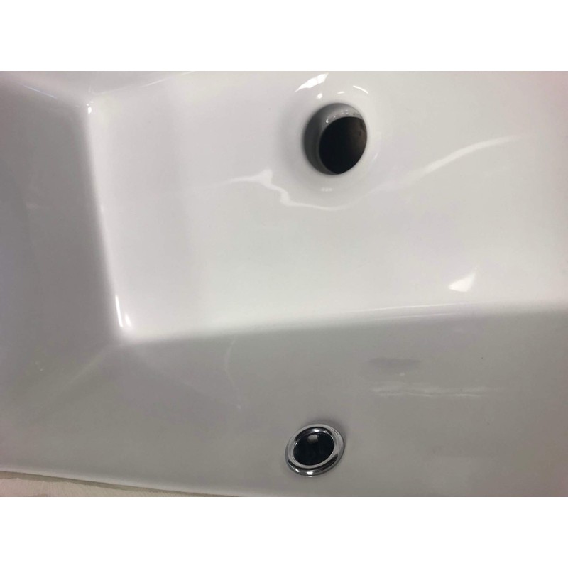 KINGSMAN Rectrangle Undermount Vitreous Ceramic Lavatory Vanity Bathroom Sink Pure