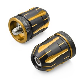 Daytona Premium Zone 42208 Motorcycle Bar End for Kawasaki (M8) TECHNO Gold