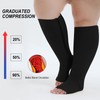 PUTUO Plus Size Compression Socks: Wide Calf Zip Flight Sock
