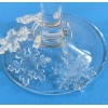 Unbranded Snowflake Winter snow themed Wine glass Charms Set Of