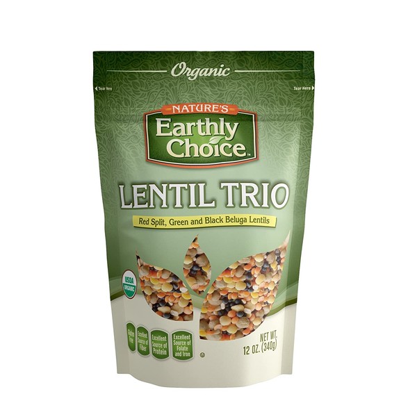 Nature's Earthly Choice Organic Lentil Trio, 12 Ounce