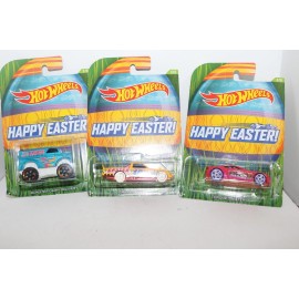 Hot Wheels lot of 3 Happy Easter 2015 NIP