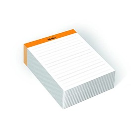 Rhodia Rhodiatime 194044C Memo Pad N°11 DIN A7 8.5 x 11.5 cm Ruled 120 Sheets 80 g Compact and Practical Orange Individually Shrink-Wrapped Pack of 1