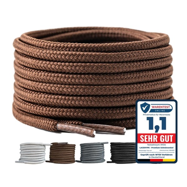 LaceHype 2 Pairs – Premium Round Shoelaces, Diameter 4.5 mm,