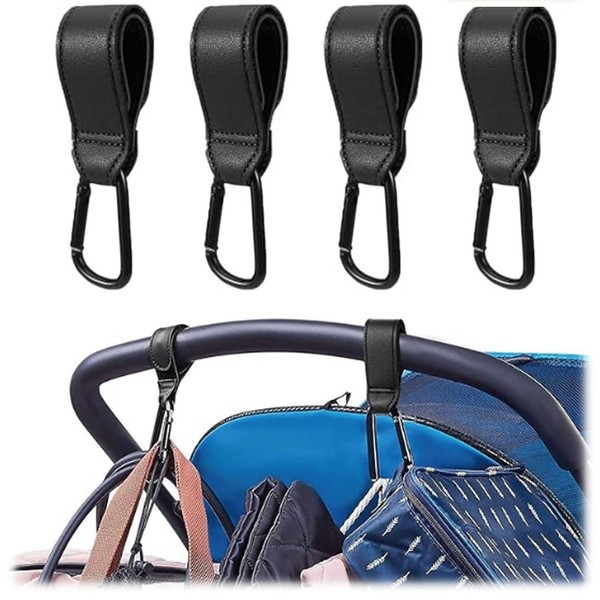 Pram Hook Clips, Pack of 4 Buggy Clips Carrier Pram