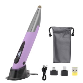 Mouse Pen 2.4G Wireless ABS Capacitive Screen Handwriting with Adapters for Win xp/7/8/10Purple